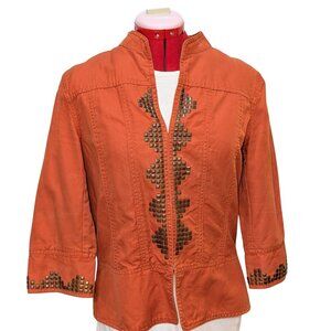 ❄️Winter Sale❄️Metallic Stud Accent Jacket